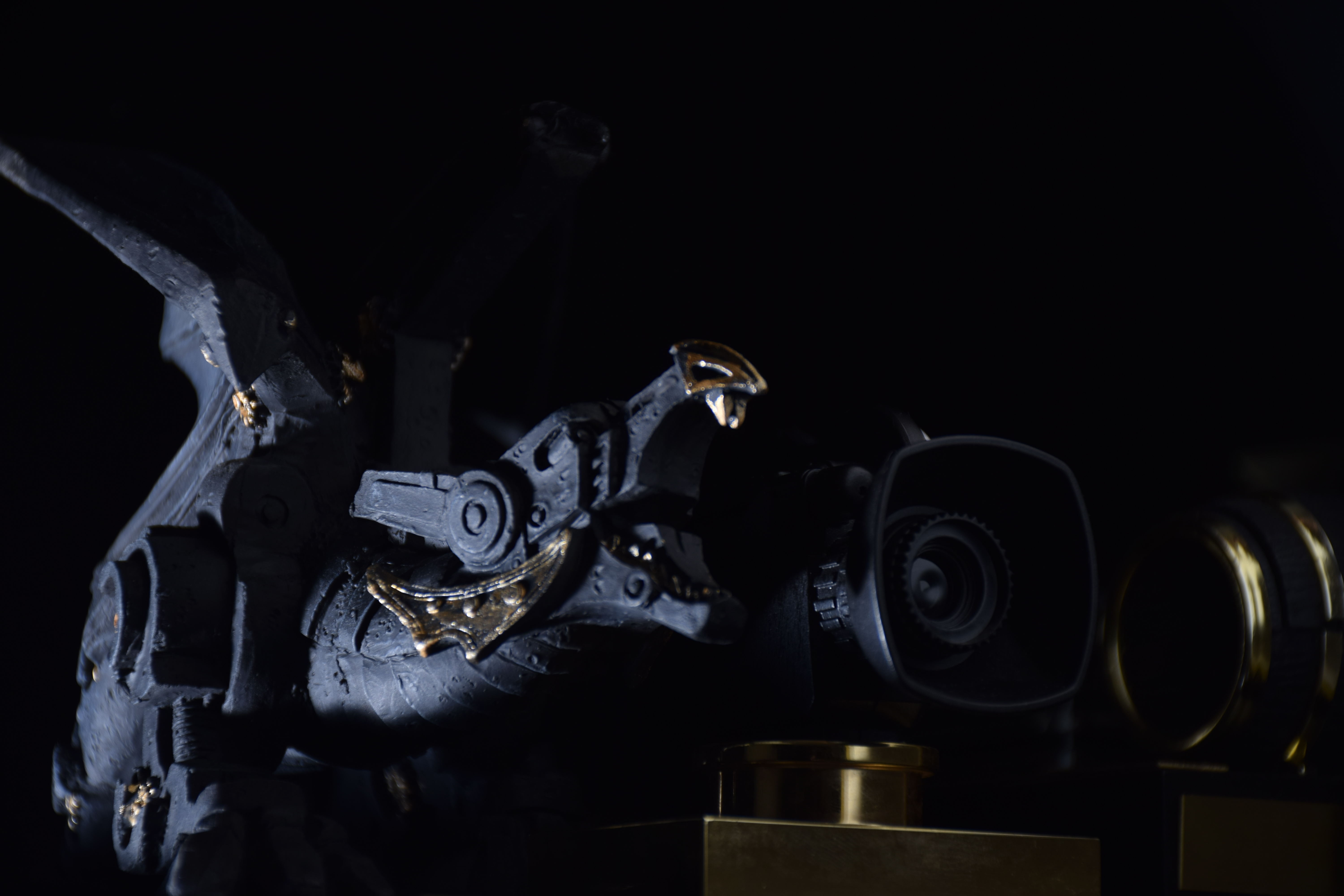 Detail view of the machine